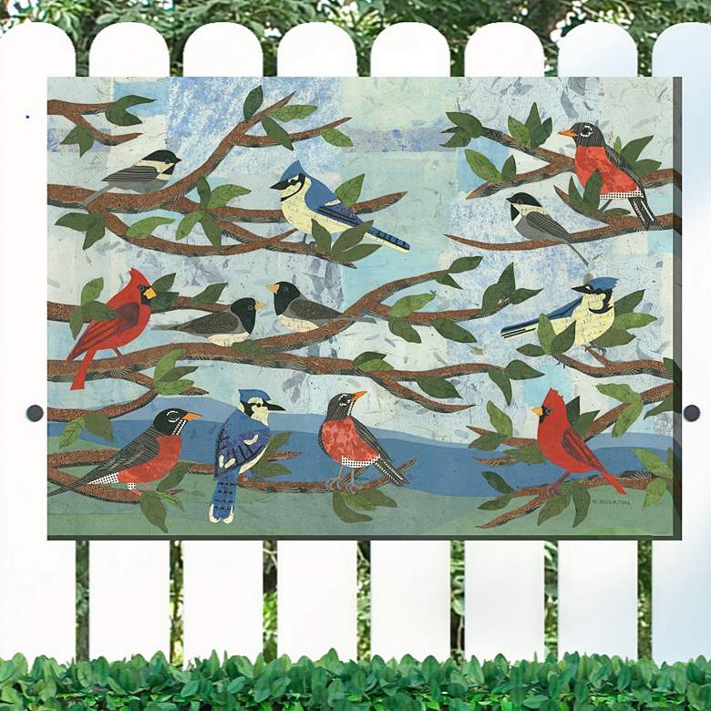 Image 1 Mixed Company 40" Wide Rectangular Outdoor Canvas Wall Art