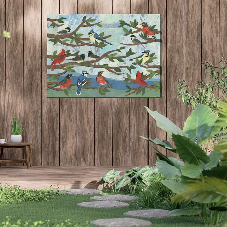 Image 3 Mixed Company 40" Wide Rectangular Outdoor Canvas Wall Art more views