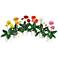 Mixed Gerber Daisy 12" High 6-Piece Potted Faux Flowers Set