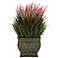 Mixed Grass Indoor-Outdoor 13"H Faux Plant in a Roman Vase
