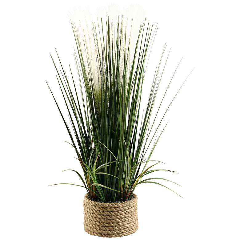 Image 1 Mixed Grasses 30 inch High in Ceramic Planter