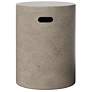 2_Mixx 13.75" Wide Dark Grey Cylinder Accent Stool