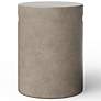 4_Mixx 13.75" Wide Dark Grey Cylinder Accent Stool more views