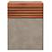 Mixx 13.75" Wide Dark Grey/Natural Stecca Cascata Accent Stool