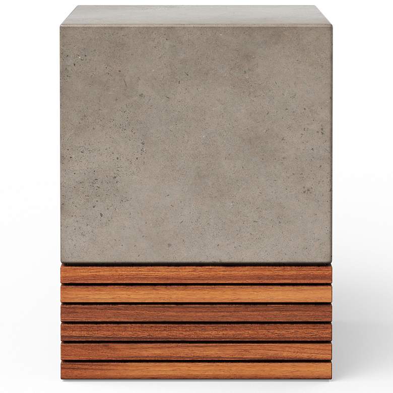 Image 3 Mixx 13.75" Wide Dark Grey/Natural Stecca Corto Accent Stool more views