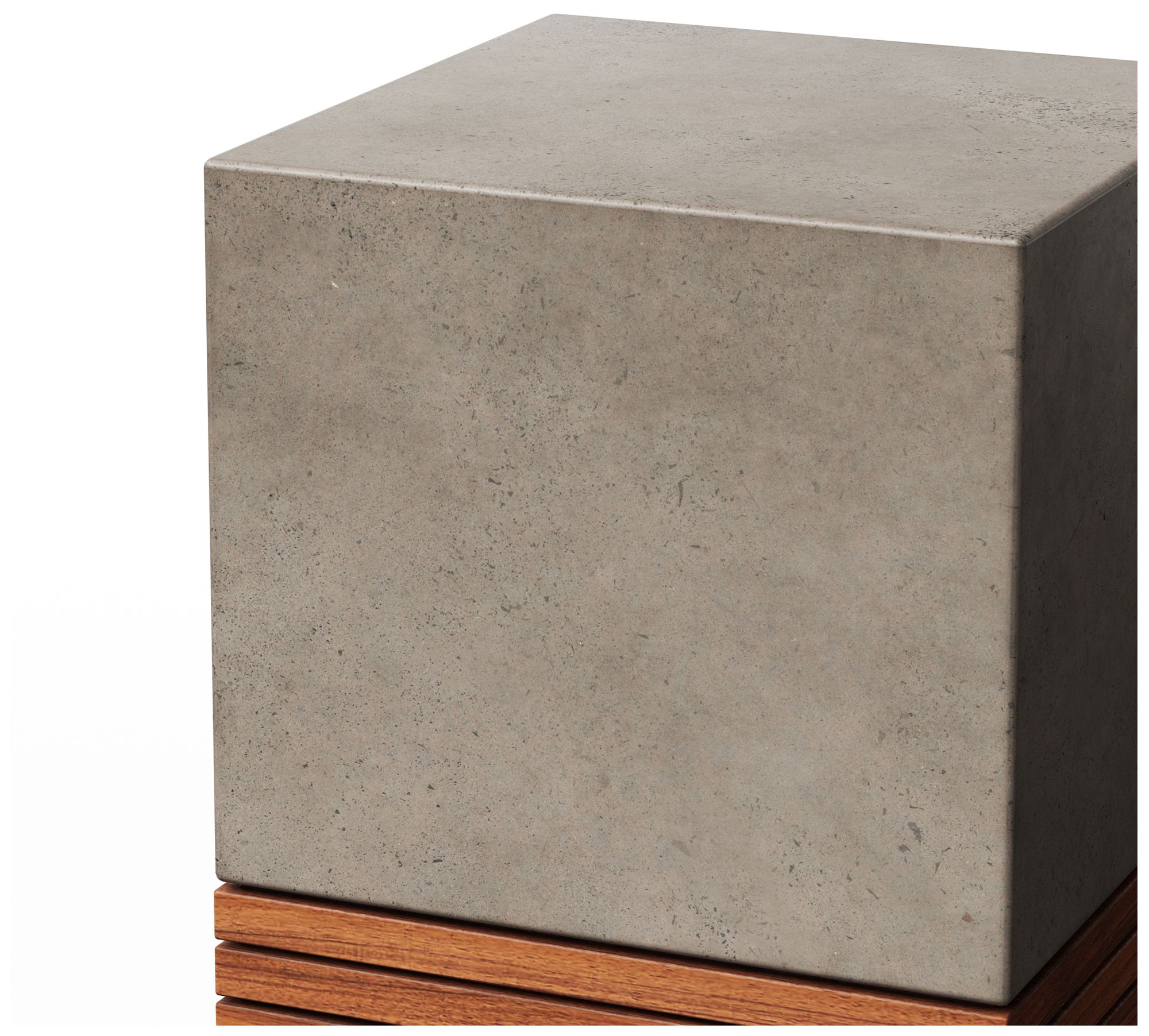 Image 4 Mixx 13.75" Wide Dark Grey/Natural Stecca Corto Accent Stool more views