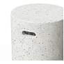 4_Mixx 13.75" Wide Ivory Terrazzo Cylinder Accent Stool more views