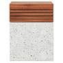 1_Mixx 13.75" Wide Ivory Terrazzo/Natural Stecca Cascata Accent Stool