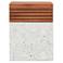 Mixx 13.75" Wide Ivory Terrazzo/Natural Stecca Cascata Accent Stool