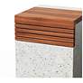 4_Mixx 13.75" Wide Ivory Terrazzo/Natural Stecca Cascata Accent Stool more views
