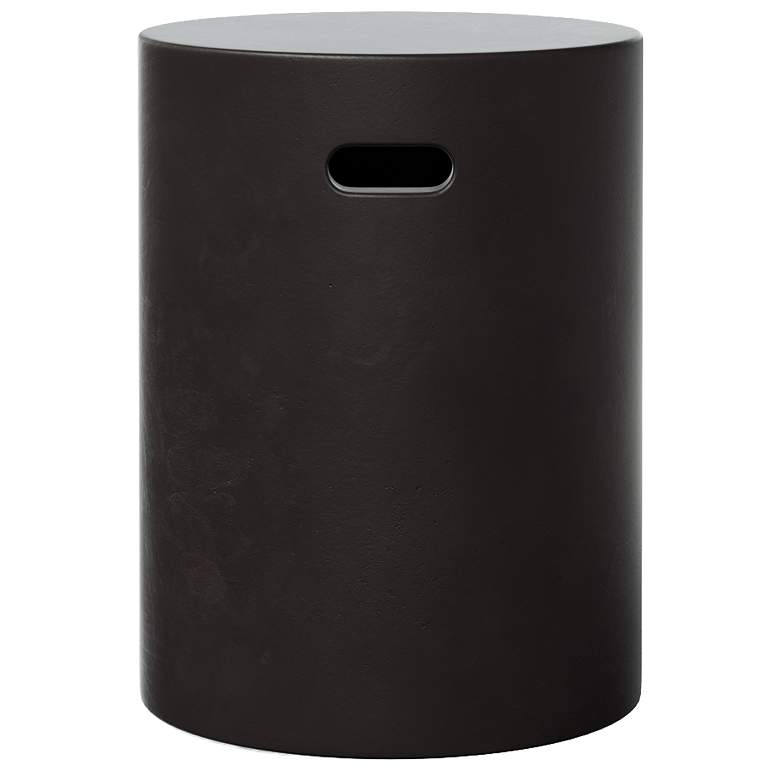 Image 1 Mixx 13.75" Wide Lava Cylinder Accent Stool
