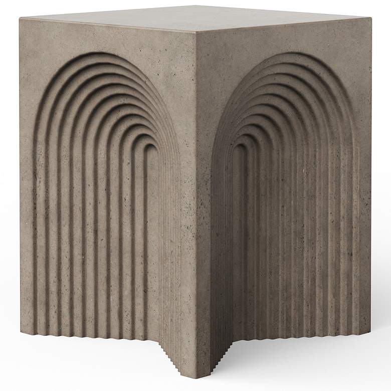 Image 2 Mixx 14.2" Wide Dark Grey Orion Stool more views