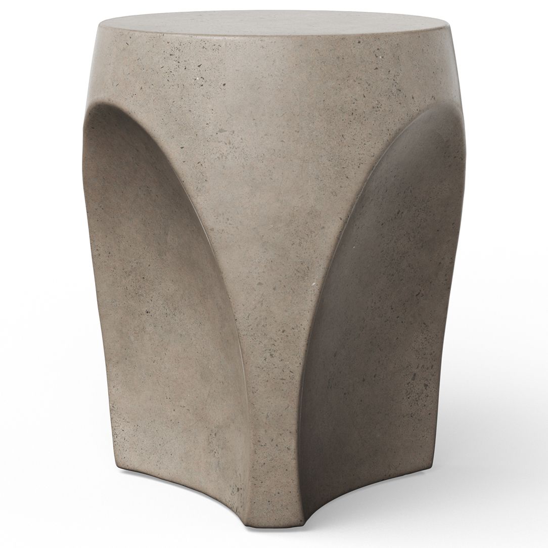 Image 2 Mixx 14.2" Wide Dark Grey Thalia Stool more views