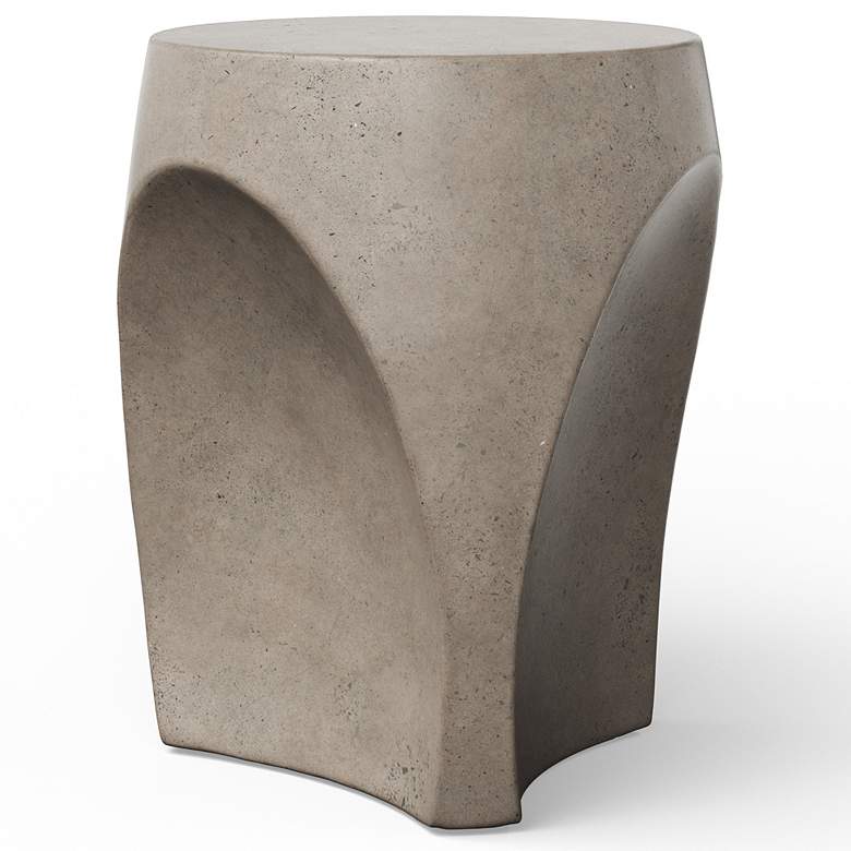 Image 3 Mixx 14.2" Wide Dark Grey Thalia Stool more views