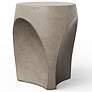 3_Mixx 14.2" Wide Dark Grey Thalia Stool more views