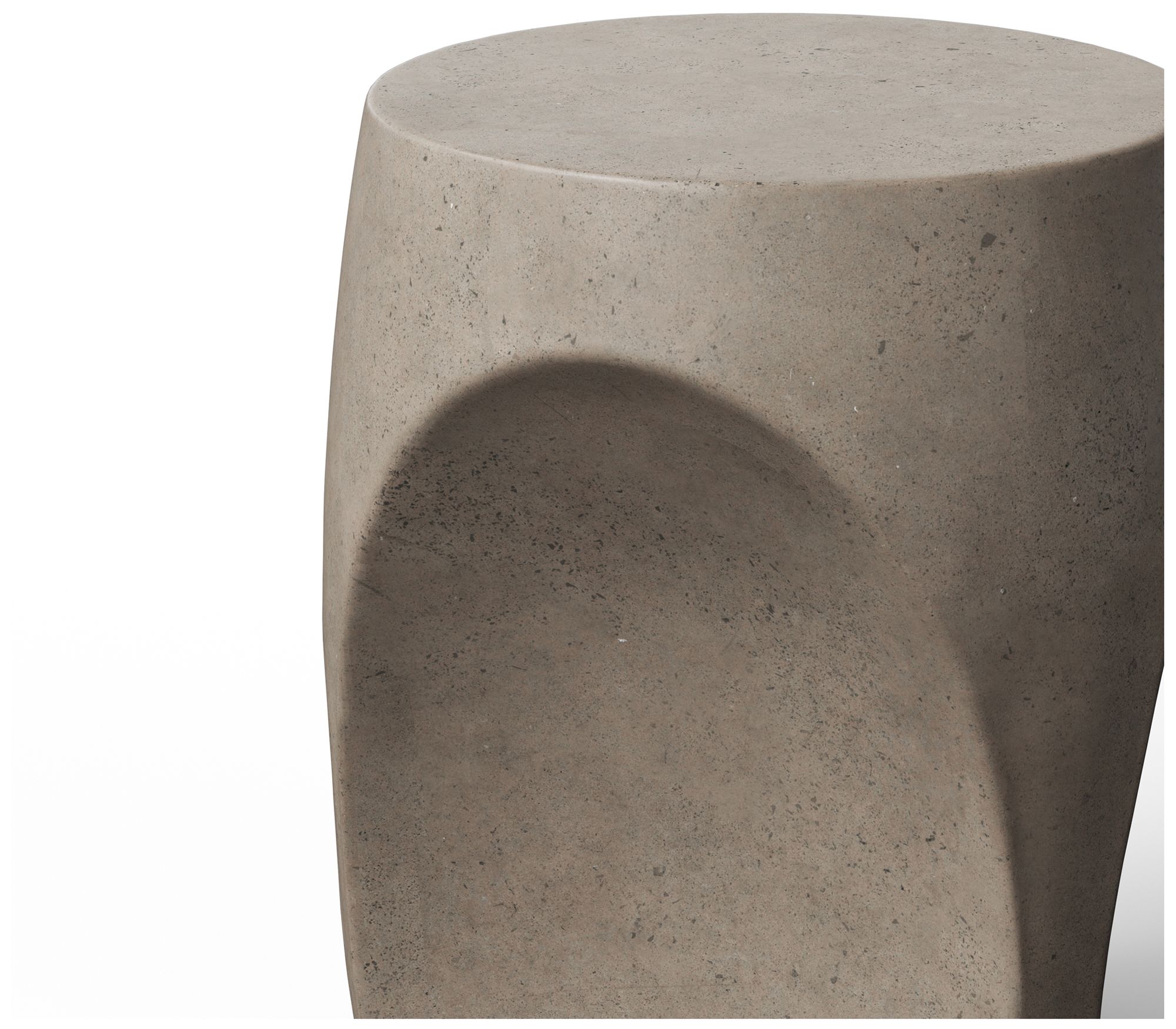Image 4 Mixx 14.2" Wide Dark Grey Thalia Stool more views