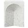 Mixx 14.2" Wide Ivory Terrazzo Orion Stool