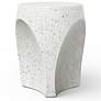 2_Mixx 14.2" Wide Ivory Terrazzo Thalia Stool more views