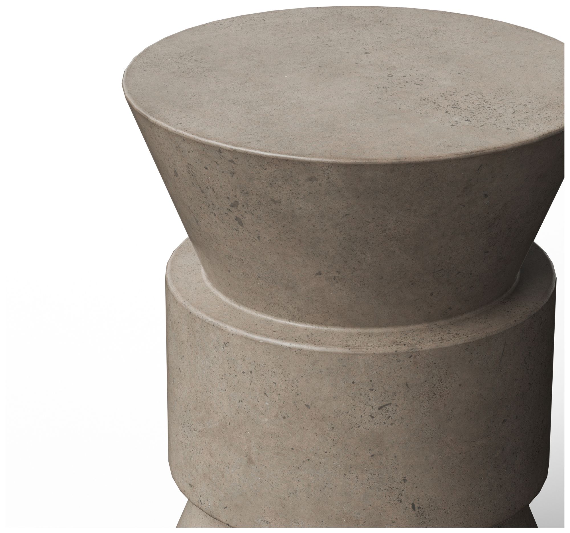 Image 4 Mixx 15.25" Wide Dark Grey Jackson Accent Stool more views