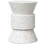 1_Mixx 15.25" Wide Ivory Terrazzo Jackson Accent Stool