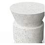 4_Mixx 15.25" Wide Ivory Terrazzo Jackson Accent Stool more views