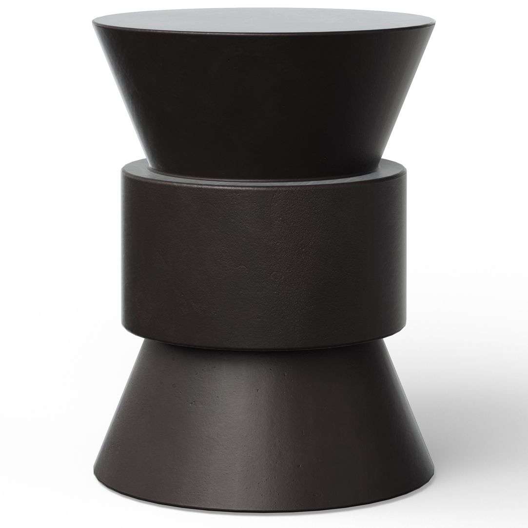 Image 2 Mixx 15.25" Wide Lava Jackson Accent Stool more views