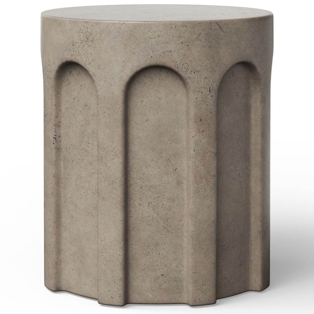 Image 2 Mixx 15" Wide Dark Grey Atlas Stool more views