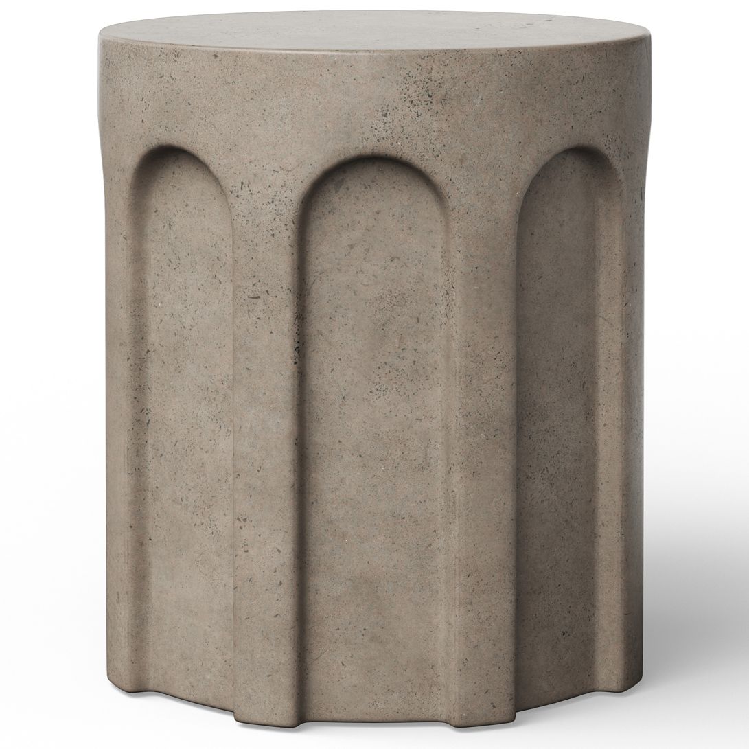 Image 3 Mixx 15" Wide Dark Grey Atlas Stool more views