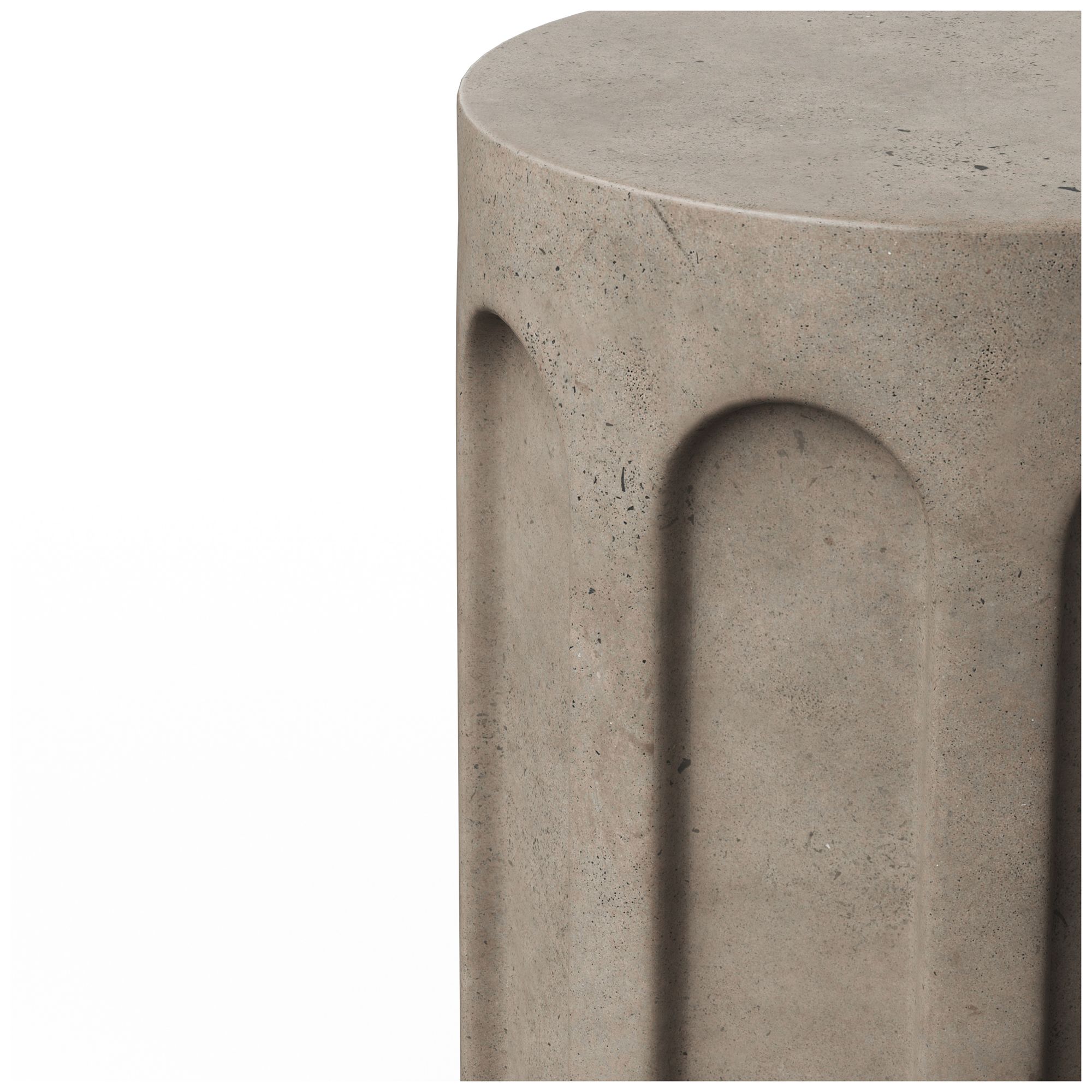 Image 4 Mixx 15" Wide Dark Grey Atlas Stool more views