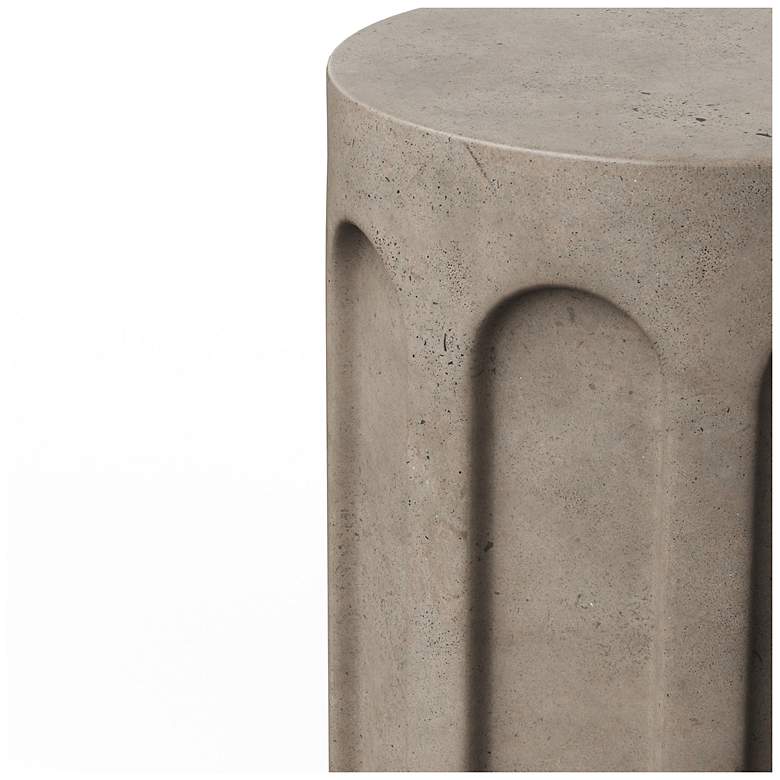 Image 4 Mixx 15" Wide Dark Grey Atlas Stool more views