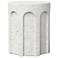 Mixx 15" Wide Ivory Terrazzo Atlas Stool