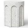 2_Mixx 15" Wide Ivory Terrazzo Atlas Stool more views