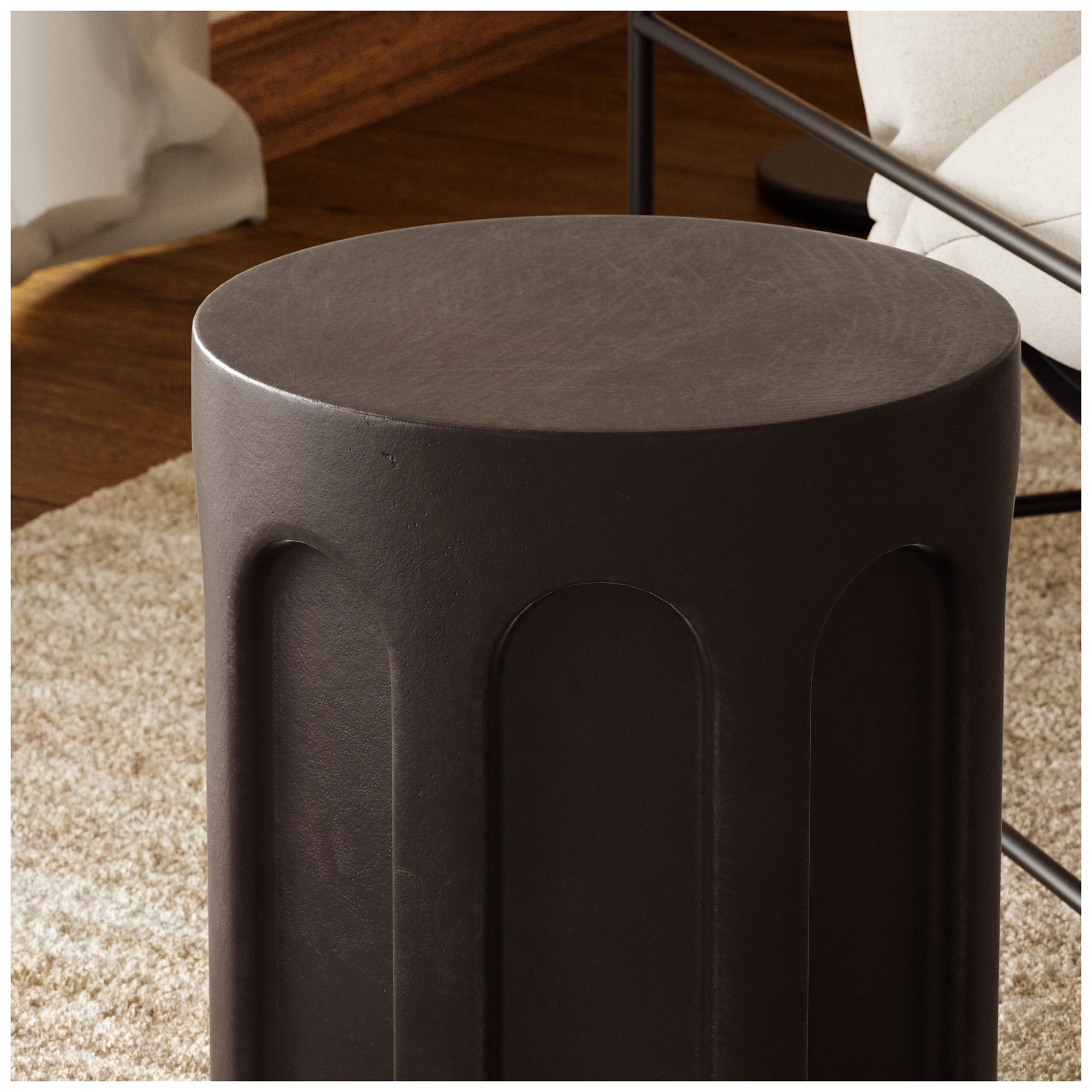 Image 6 Mixx 15" Wide Lava Atlas Stool more views