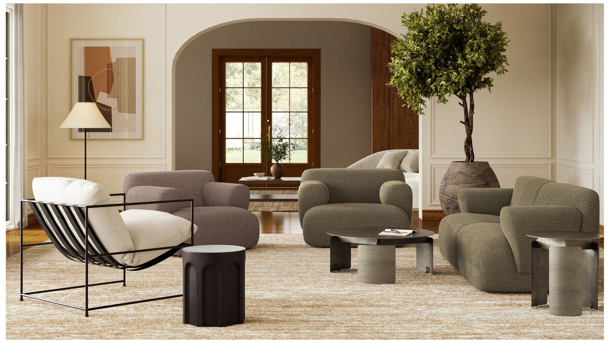 Mixx 15" Wide Lava Atlas Stool