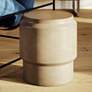 1_Mixx 16.25" Wide Dark Grey Barrel Accent Stool