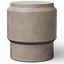 4_Mixx 16.25" Wide Dark Grey Barrel Accent Stool more views