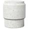 Mixx 16.25" Wide Ivory Terrazzo Barrel Accent Stool
