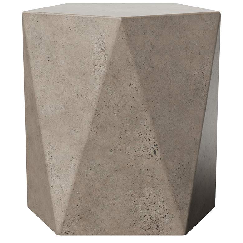 Image 1 Mixx 17.75" Wide Dark Grey Kelson Accent Stool