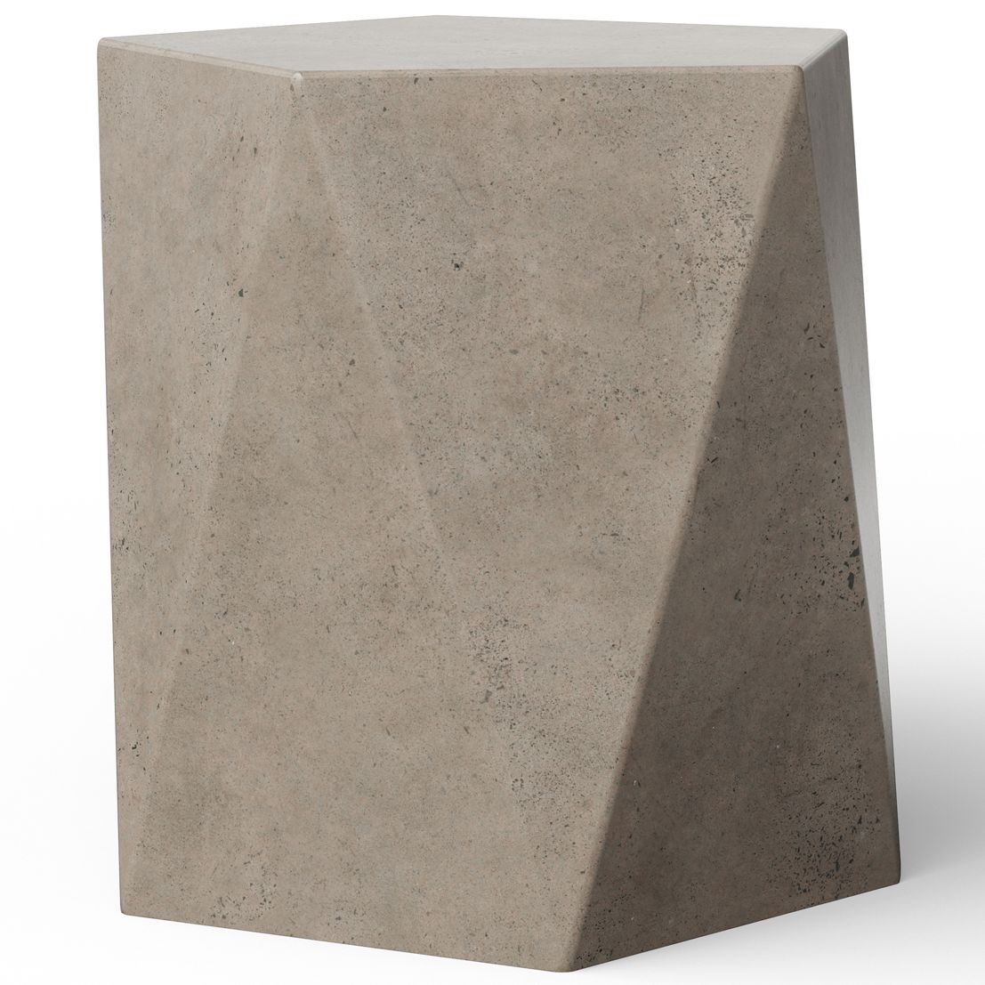 Image 2 Mixx 17.75" Wide Dark Grey Kelson Accent Stool more views