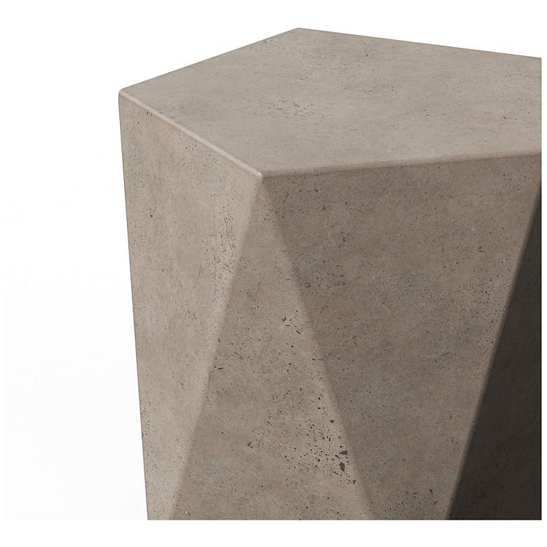 Image 4 Mixx 17.75" Wide Dark Grey Kelson Accent Stool more views