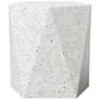 1_Mixx 17.75" Wide Ivory Terrazzo Kelson Accent Stool