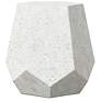 1_Mixx 19" Wide Ivory Terrazzo Faceted Accent Stool