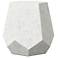 Mixx 19" Wide Ivory Terrazzo Faceted Accent Stool