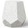 2_Mixx 19" Wide Ivory Terrazzo Faceted Accent Stool more views