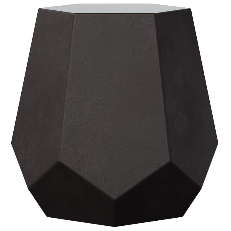 Image 1 Mixx 19" Wide Lava Faceted Accent Stool