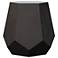 Mixx 19" Wide Lava Faceted Accent Stool