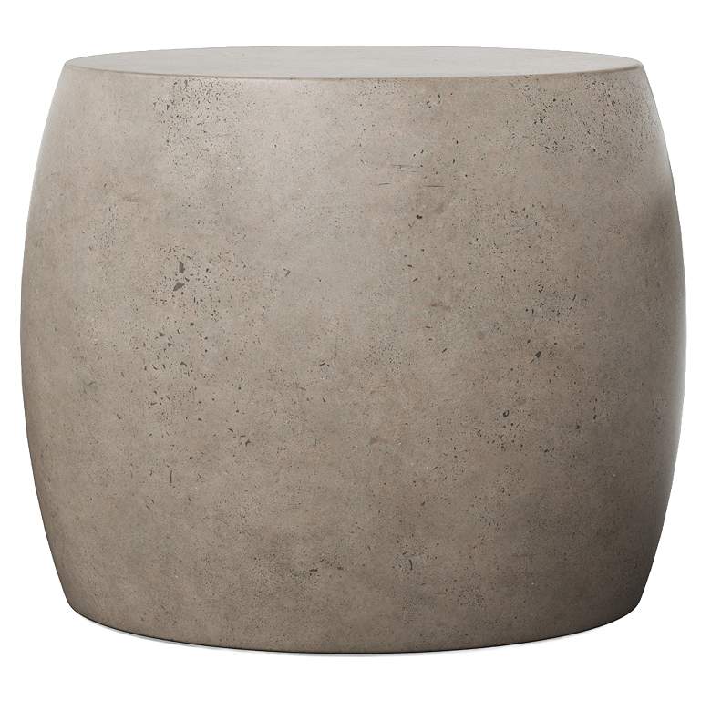 Image 1 Mixx 24" Wide Dark Grey Pebble End Table