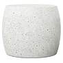 2_Mixx 24" Wide Ivory Terrazzo Pebble End Table