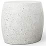3_Mixx 24" Wide Ivory Terrazzo Pebble End Table more views
