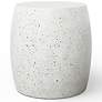 4_Mixx 24" Wide Ivory Terrazzo Pebble End Table more views
